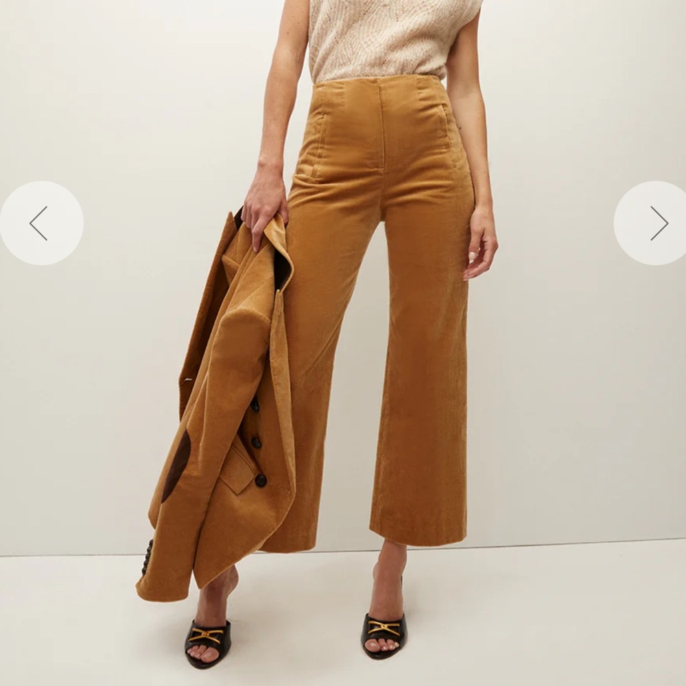 Veronica Beard Tan Cropped Pants